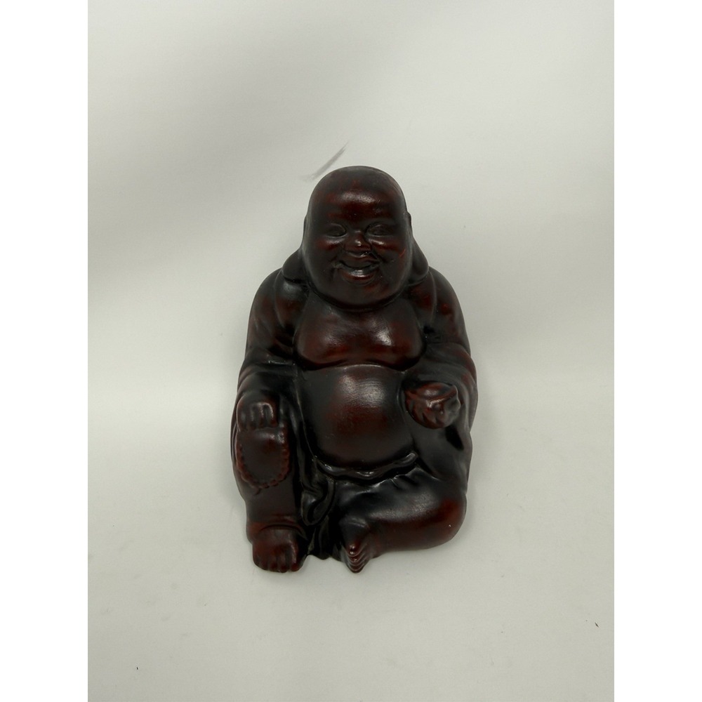 Vintage Tibetan Sitting Laughing Buddha Ceramic‎
